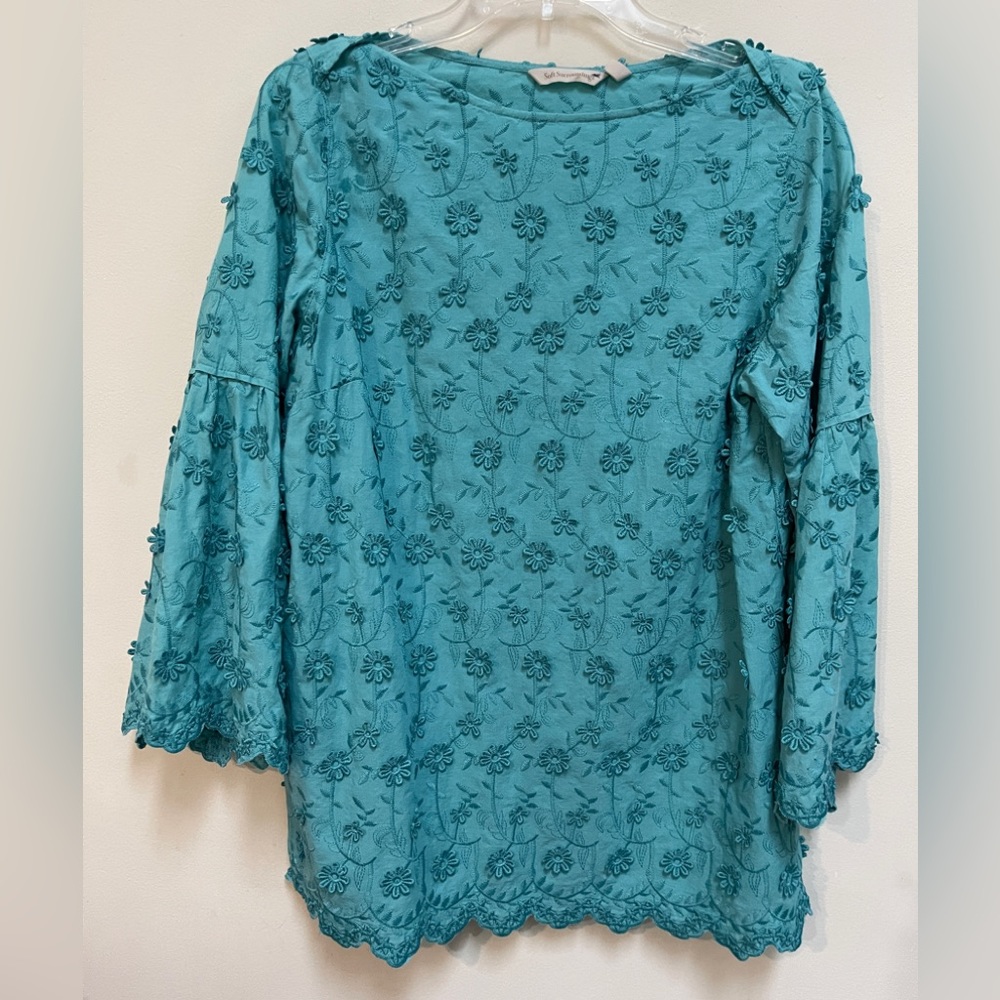 Soft Surroundings Rosalie Daisy Chain Blouse  /  Tunic Top